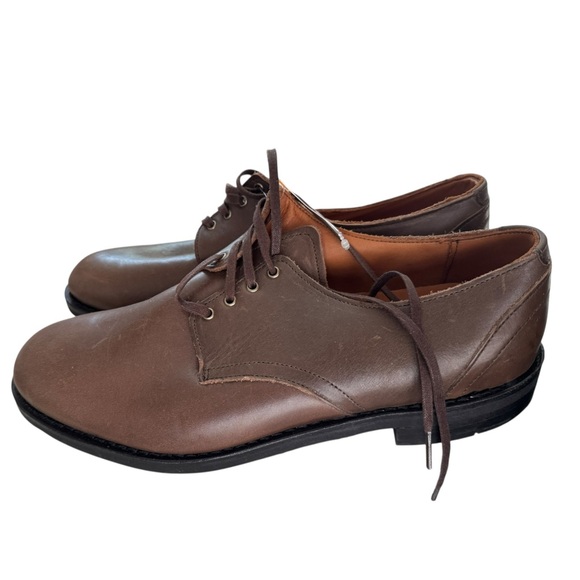 Allen Edmonds Nomad Plain Toe Derby‎ Brown Leather 11D